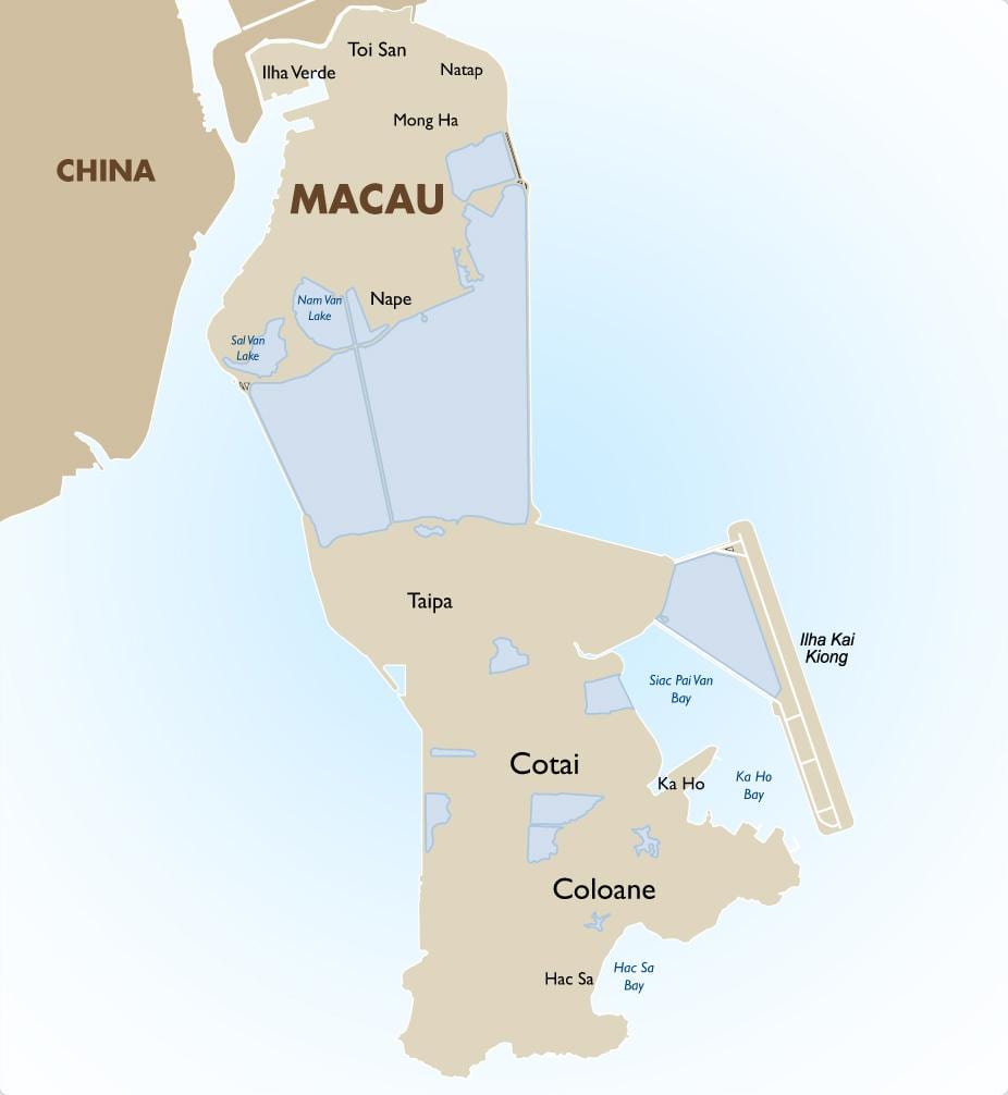 kart av Macau offline