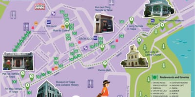 Macau gratis shuttle buss rute kart